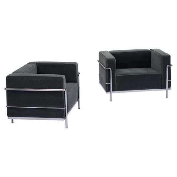 Project Furniture Matching Contract Office Furniture Visitor Sofas Custom PU or Genuine Leather Reception Sofa Couch - Image 9