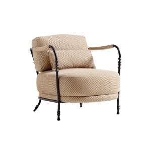 Modern Minimalist Commercial Spaces Muirfield Sculptural Metal Accent Chair