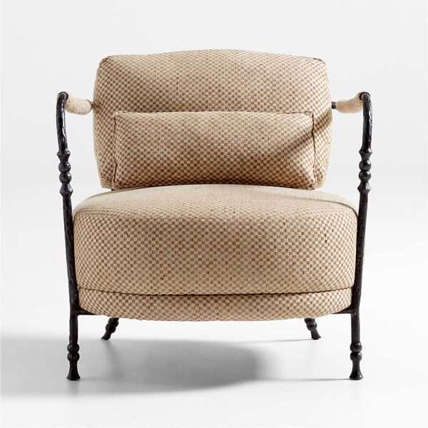 Modern Minimalist Commercial Spaces Muirfield Sculptural Metal Accent Chair - Image 2