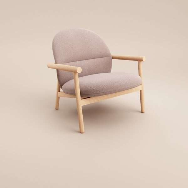 Leisure Wooden Upholstered Lounge Chair - Image 4