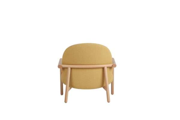 Leisure Wooden Upholstered Lounge Chair - Image 8