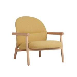 Leisure Wooden Upholstered Lounge Chair