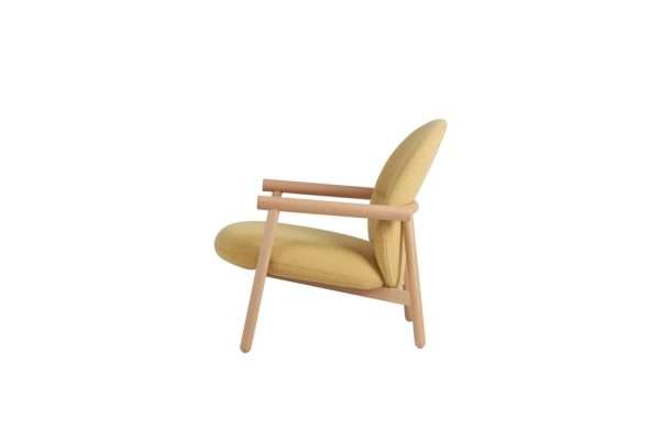 Leisure Wooden Upholstered Lounge Chair - Image 9