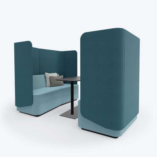 Organic Link bench with screen
