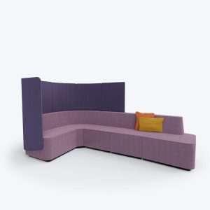 Organic Link bench with screen