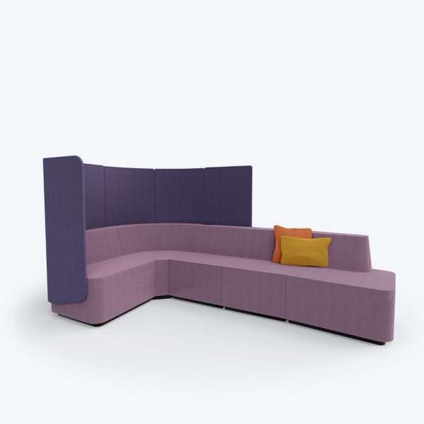 Organic Link bench with screen