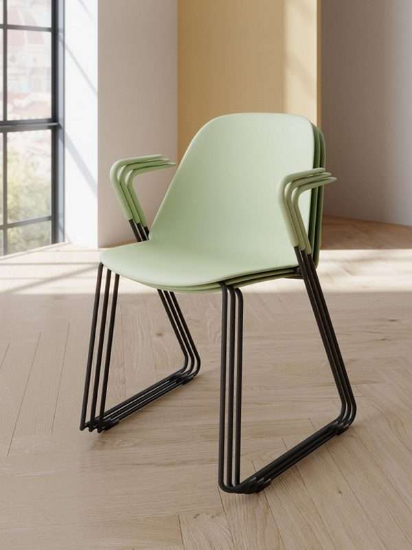 Commercial use modern plastic office furniture visitor chairs - Image 7