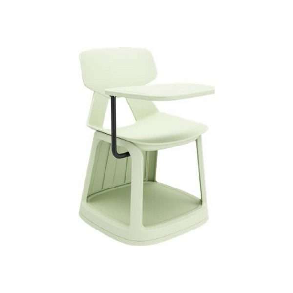 Commercial school furniture folding plastic student study chair with writing pad