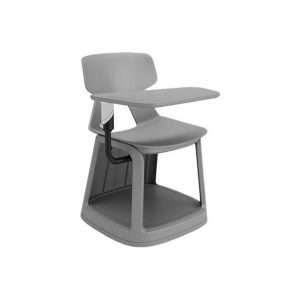 Commercial school furniture folding plastic student study chair with writing pad