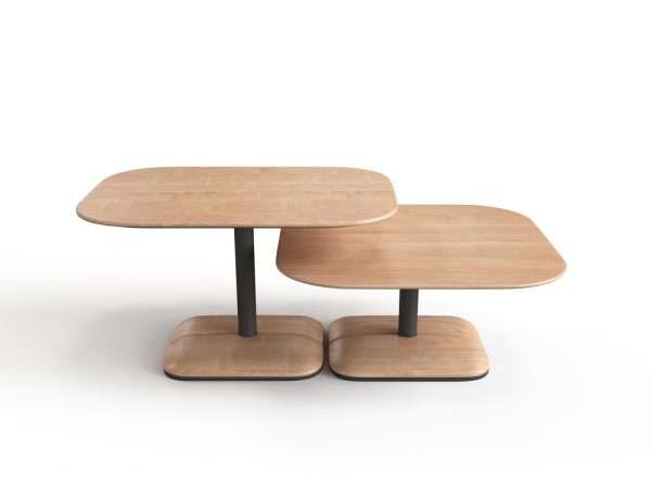 Project Matching Contract Furniture Rectangular Wooden Coffee Table Set - Image 2