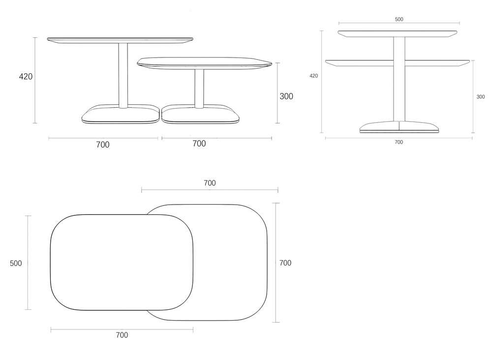 Enjoy Square Coffee Table
