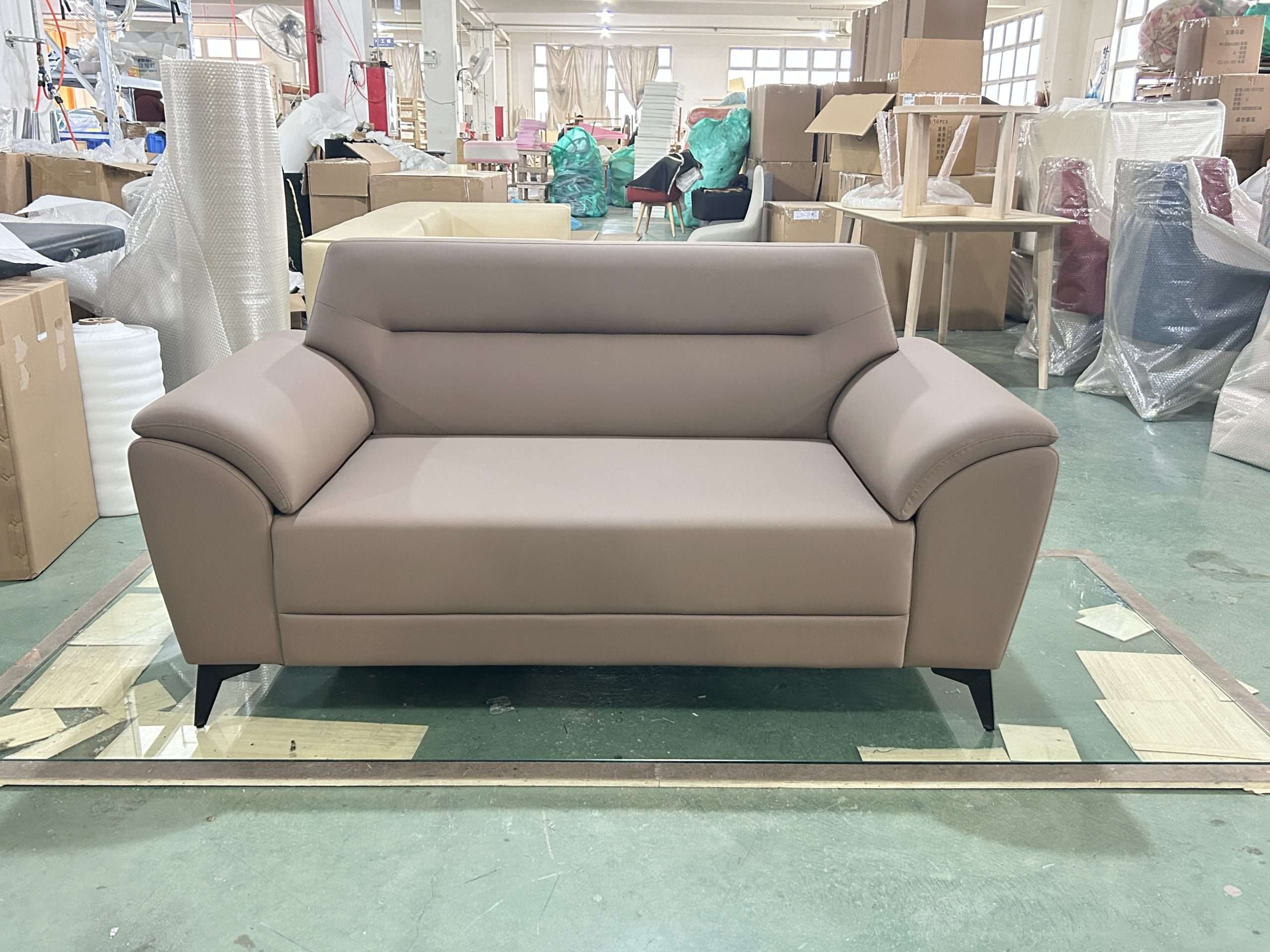 Soft Touch Leather 2 Seater Sofa