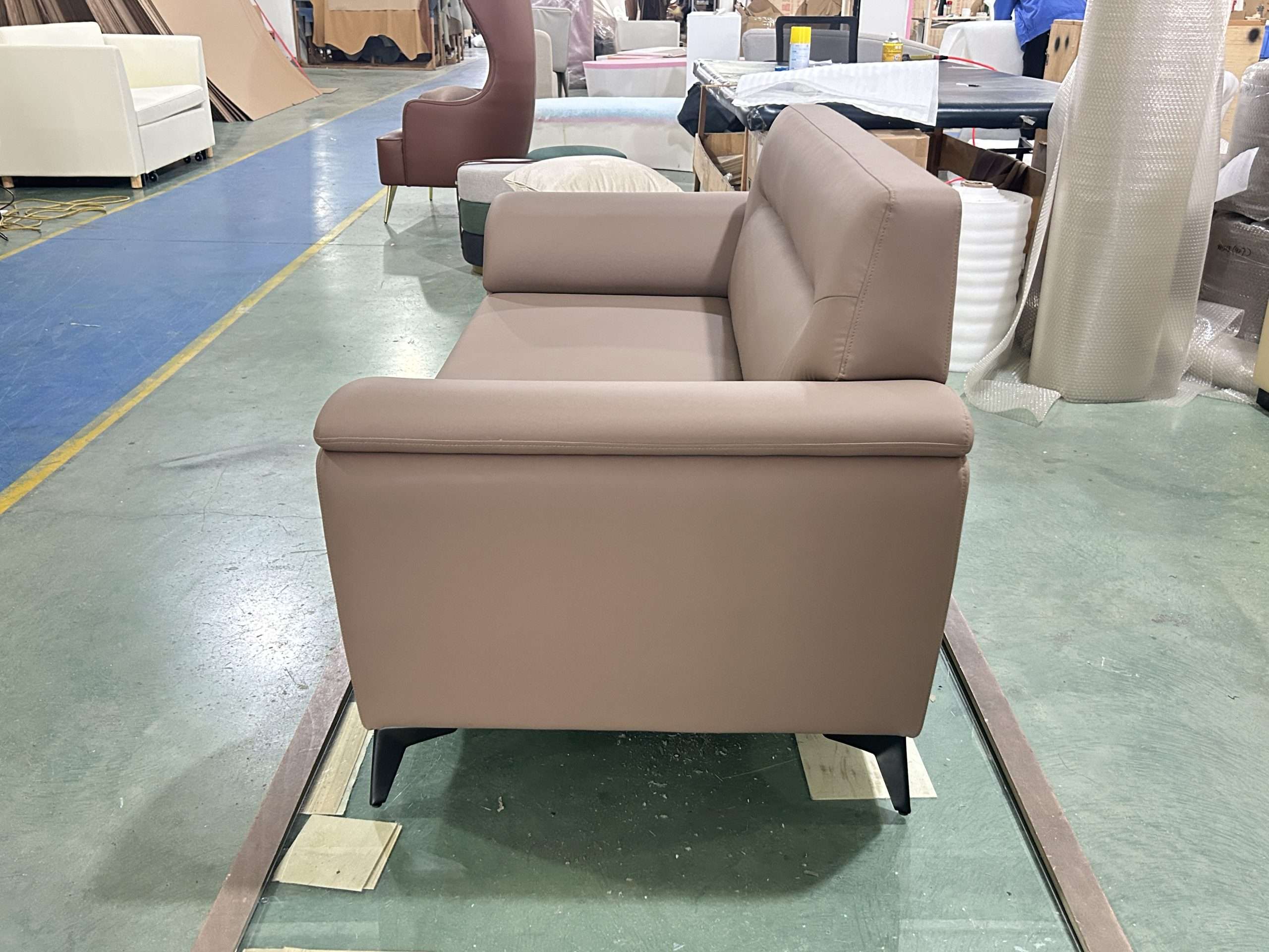 Soft Touch Leather 2 Seater Sofa