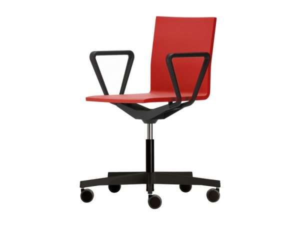 Contract Furniture Lightweight Simple Modern Office Swivel Chair with Armrest - Image 2