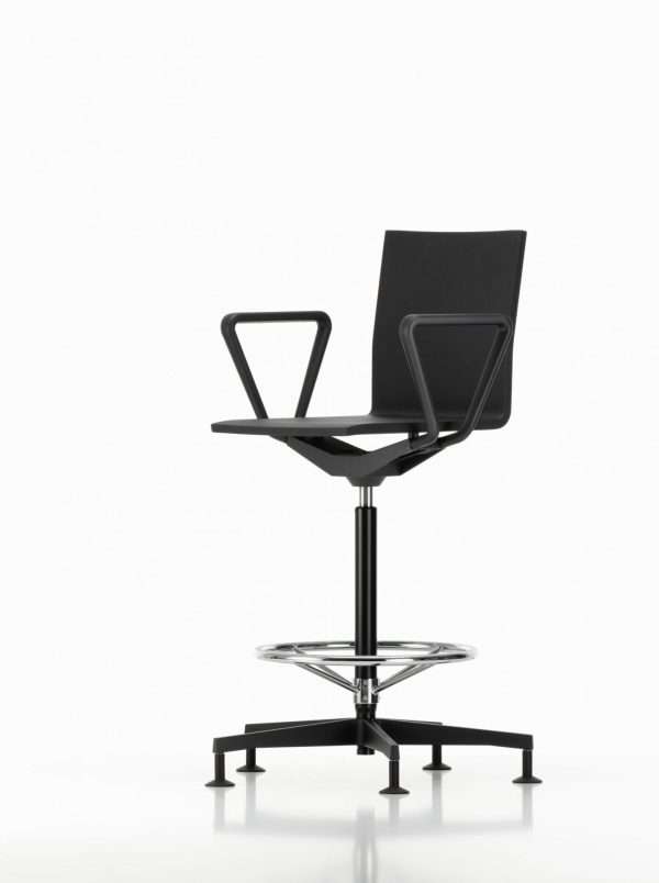 Contract Furniture .04 Simple Modern Office High Counter Chair with Armrest - Image 5