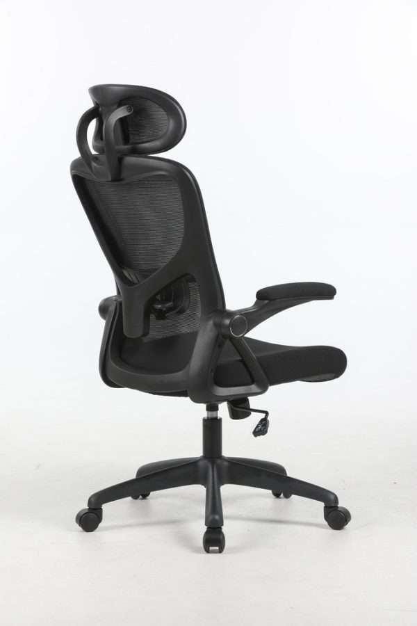 Hot Sale Modern Executive Office Chair with Adjustable Headrest Ergonomic Swivel for Computer Desk Black - Image 2