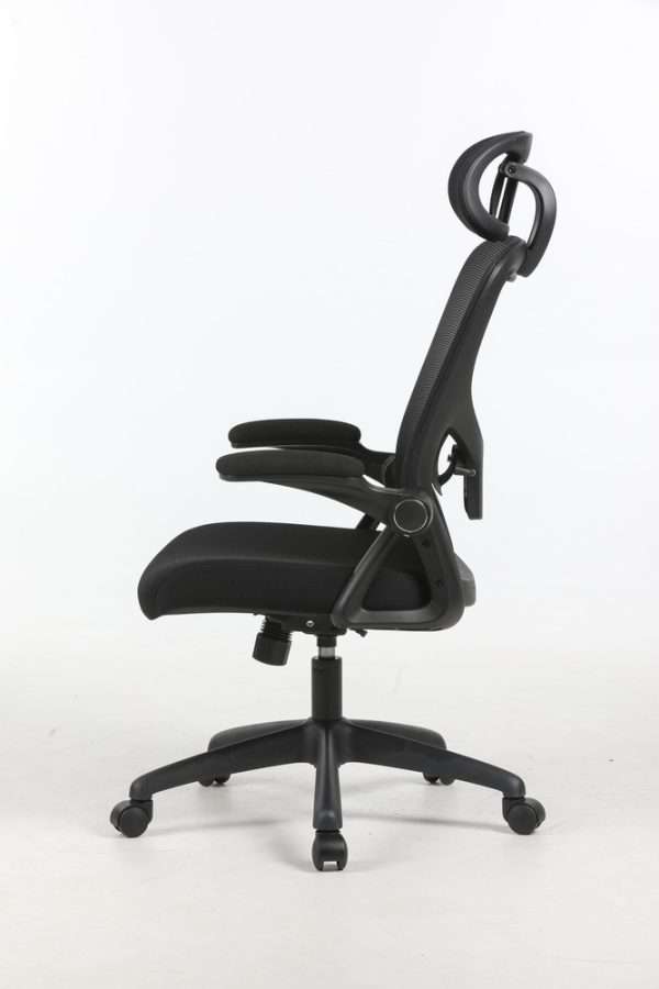Hot Sale Modern Executive Office Chair with Adjustable Headrest Ergonomic Swivel for Computer Desk Black - Image 4