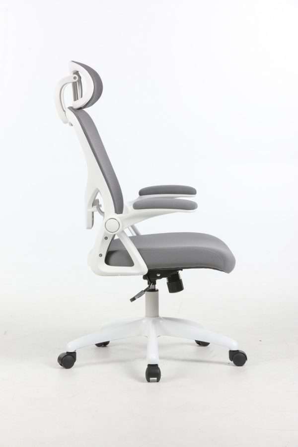 Hot Sale Modern Executive Office Chair with Adjustable Headrest Ergonomic Swivel for Computer Desk White - Image 2