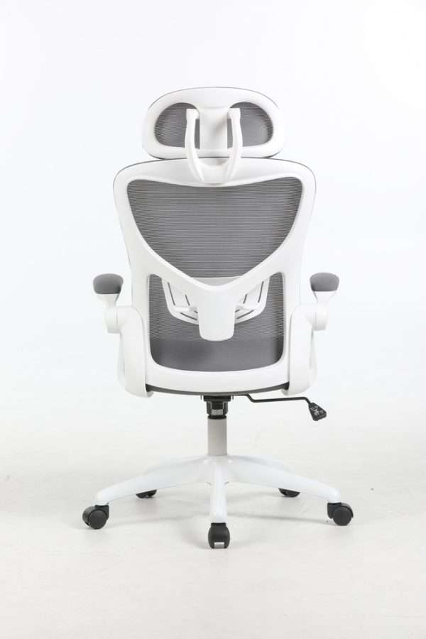Hot Sale Modern Executive Office Chair with Adjustable Headrest Ergonomic Swivel for Computer Desk White - Image 3