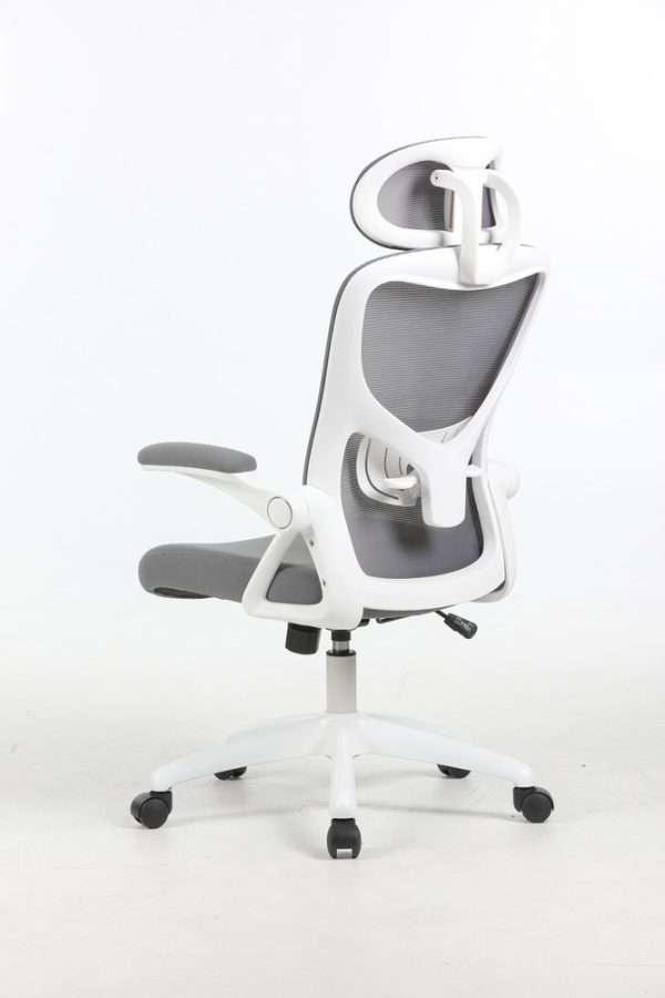 Hot Sale Modern Executive Office Chair with Adjustable Headrest Ergonomic Swivel for Computer Desk White - Image 4