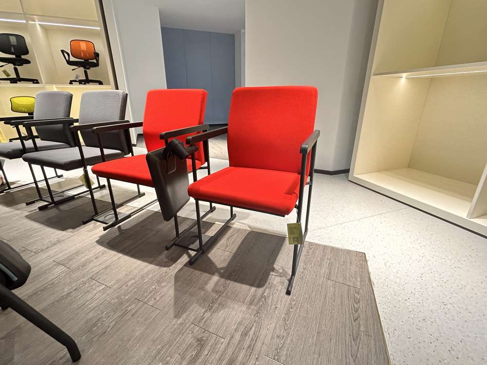 Business Conference Folding Back High End Office Training Room Chairs with Writing Pad